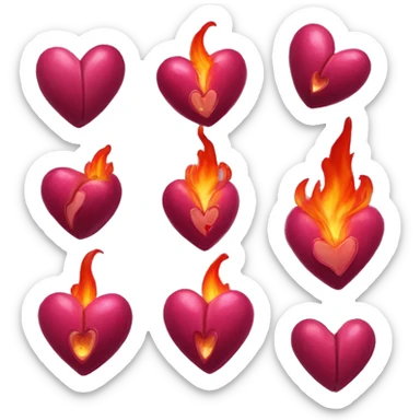 I need a bleeding heart. The fire heart is important for celebration but the bleeding heart says "I am so filled with human emotion about this that I can scarcely breathe" sticker