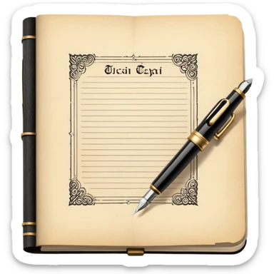 Courtroom Items, Legal Document – official case file or contract sticker