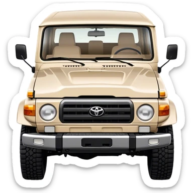 landcruiser 79 series - Toyota (Model Year: 2008) (Iconic colour: sand) sticker