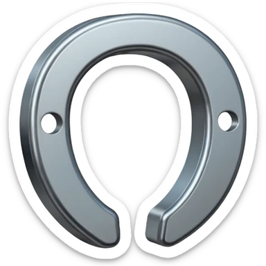 horseshoe magnet sticker