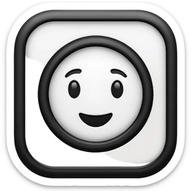 the classic fast forward emoji ⏩  in black and white sticker