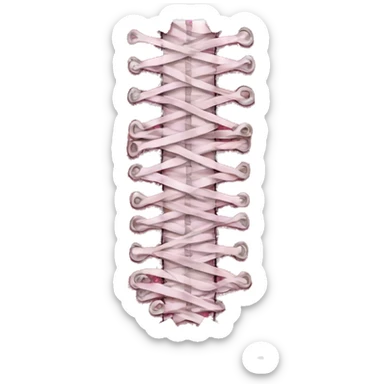 Pink glitter corset sticker