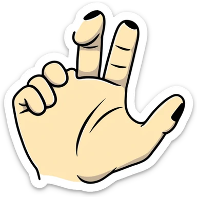 gripped hand sticker