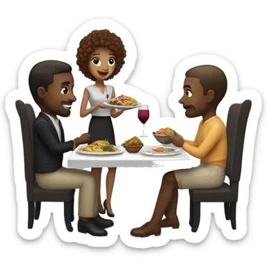 dinner date sticker