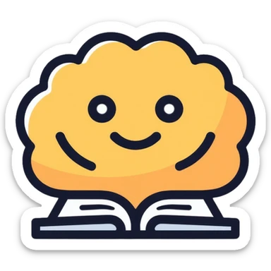 English language learning symbol sticker