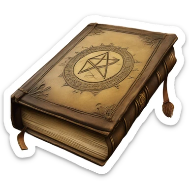 magical alchemy book sticker