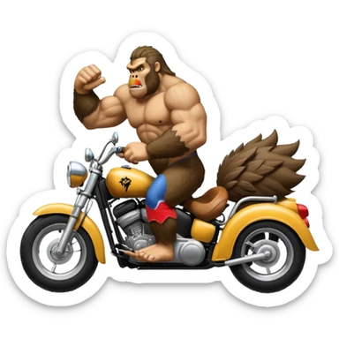 king kong on hog rider clash of clans sticker