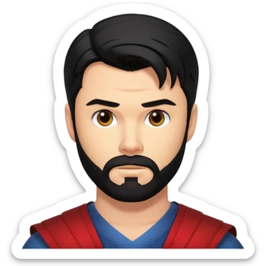 chris hemsworth black hair and beard sticker