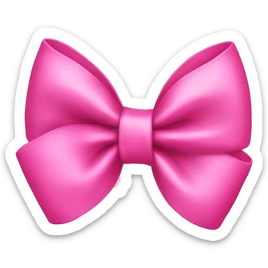 pink bow  sticker