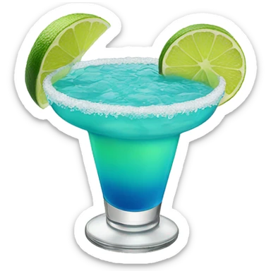 Blue margarita sticker