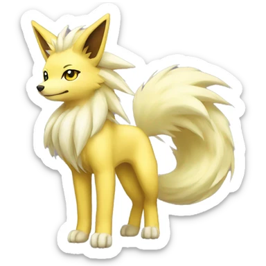 Ninetails-Jolteon full body sticker