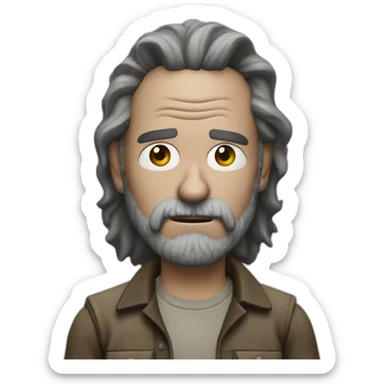 Rick from the walking dead sticker