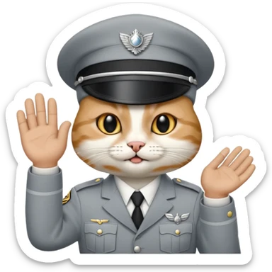 Un chat qui fait un doigt d’honneur sticker