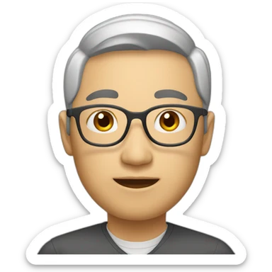 A Asian teacher sticker