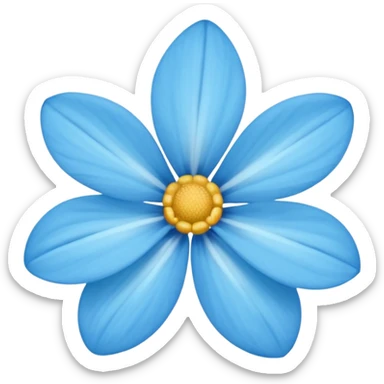 Flores azules sticker