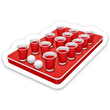 beer pong sticker