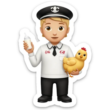 Chic fil a peeing sticker