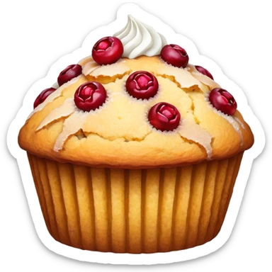 cranberry orange muffin sticker