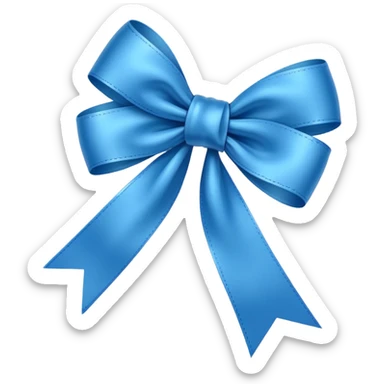 blue ribbon awareness sticker