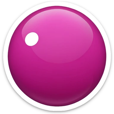 magenta color sphere,pnly sphere. sticker