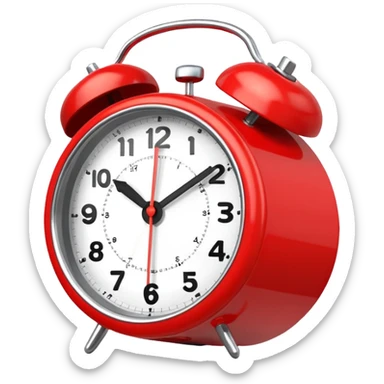  despertador rojo sticker