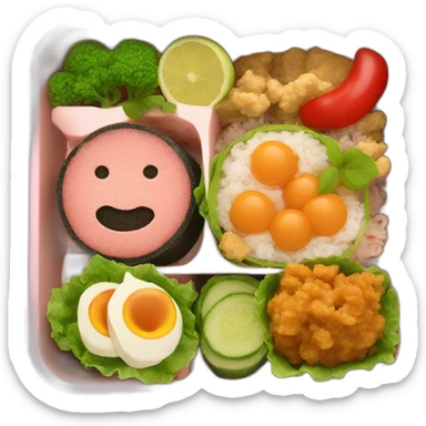 vegan bento box sticker