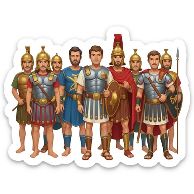 Alexander great army sticker