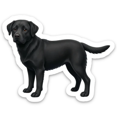 Black Labrador sticker