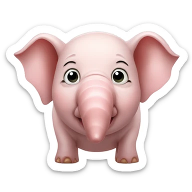 Pig elephant  sticker