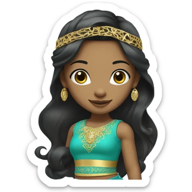 Adorable jasmine from Aladdin sticker