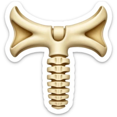 vertebra of vertebral column sticker