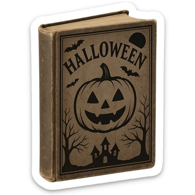 Halloween book, remove background sticker
