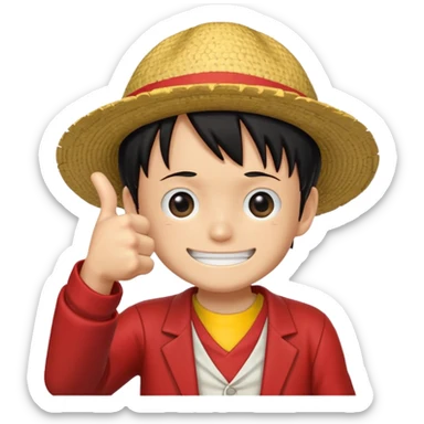 luffy giving a thumbs up in joyboy style sticker