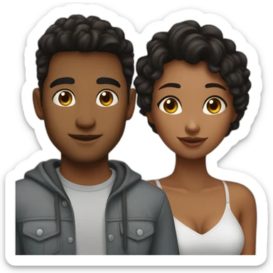 Alina and her boyfriend Sasha sticker