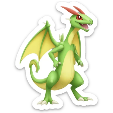  Cool Edgy Scyther-Grovyle-Flygon-Fakemon full body sticker