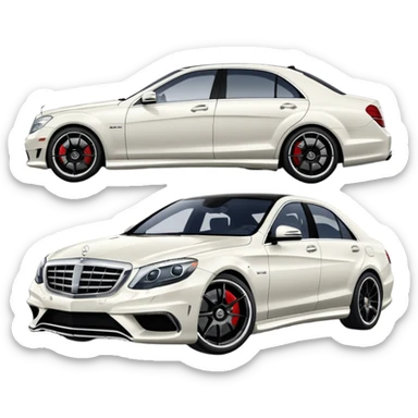 mercedes s63 amg 2012 with white paint  sticker