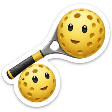 pelota de pickleball sticker