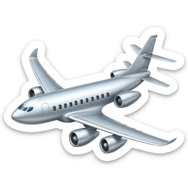 airplane flying sticker