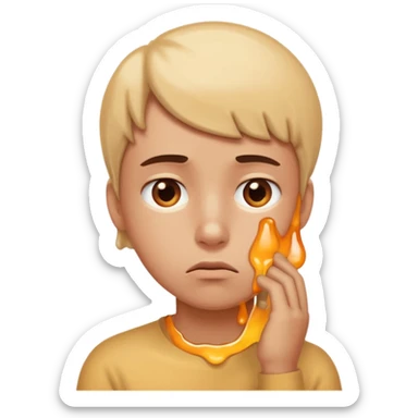 blud thinks about melting  sticker