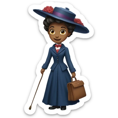full-length Mary Poppins sticker