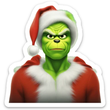 henry cavill as grinch sticker