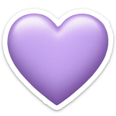 Pastel Purple Heart sticker