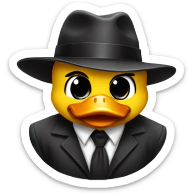 Gangster duckie  sticker