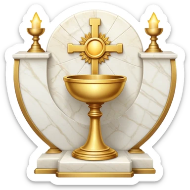 Marble altar eucharist  sticker