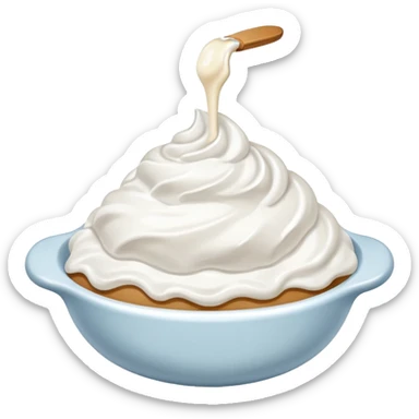 whipped cream scoop sticker