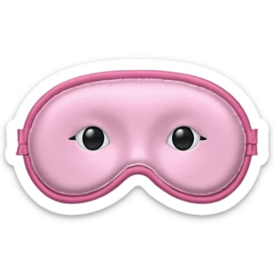  pink sleep mask emoji sticker