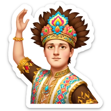 Folkloric Dancer sticker
