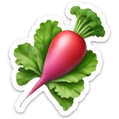 A radish sticker