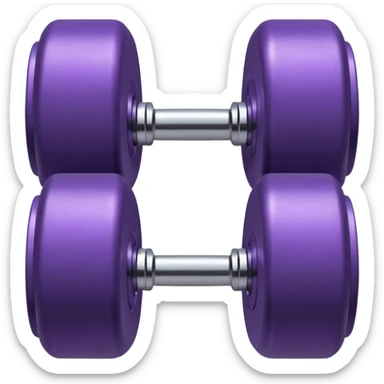 Dumbbell small 1 kg pruble sticker