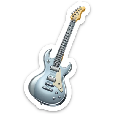 metal guitar sticker